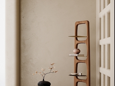 中古北欧几类组合 边几 日式花艺