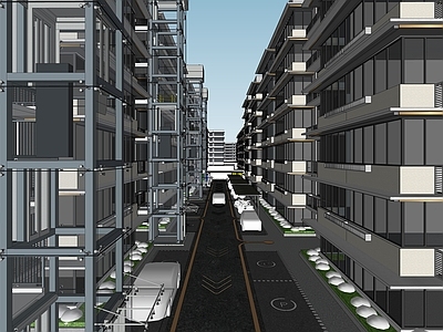 现代多层住宅 成都新二村改造 城市更新旧改 建筑立面更新 小区改造 安置房门楼