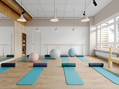 现代瑜伽室 现代简约瑜伽室 北欧瑜伽室