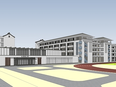 新中式小学 小学校园