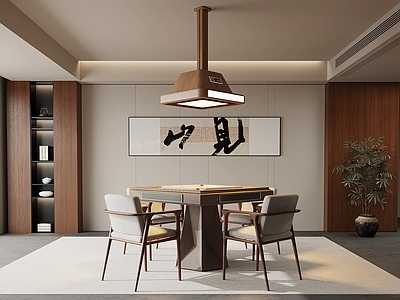 中古棋牌室 中古风棋牌室 麻将桌