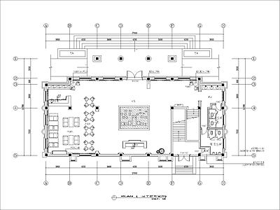 现代其他工装空间 售楼处平面图 施工图