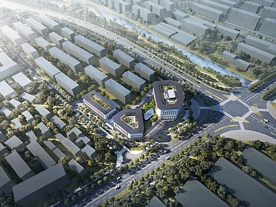 新中式现代医院建筑 社区医院 乡镇医院