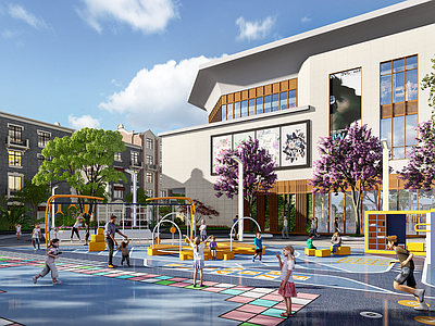 现代商业综合体景观 商业广场景观 商业儿童活动 商业入口景观