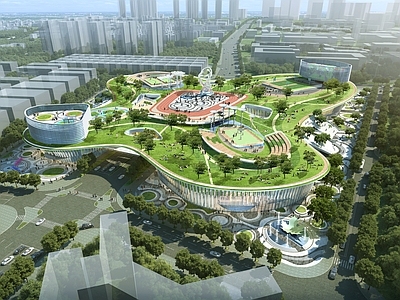 现代新中式其他公共建筑 文体中心 公共建筑