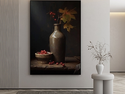 现代侘寂挂画 油画 书房挂画 茶室挂画 客厅挂画 玄关挂画