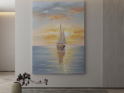 现代侘寂挂画 油画 书房挂画 茶室挂画 客厅挂画 玄关挂画