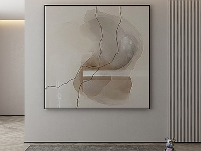 现代侘寂挂画 油画 书房挂画 茶室挂画 客厅挂画 玄关挂画