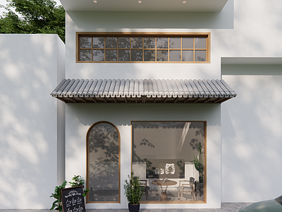 现代日式咖啡厅 奶茶店 咖啡店