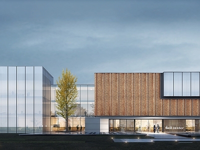 现代展览馆建筑 阳光城示范区 展览馆 文化活动中心 穿孔板