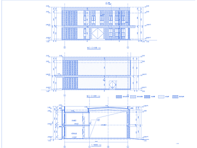 现代学校建筑 教学楼 中职 施工图