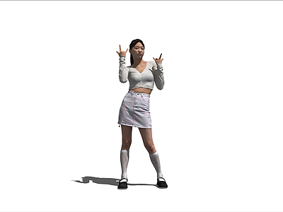 女人 3D亚洲时尚女人 亚洲女孩3D