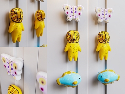 现代拉手 儿童房柜门拉手 卡通柜门拉手