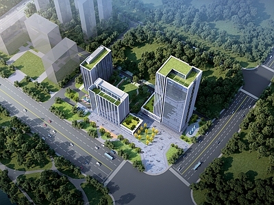 现代办公楼 高层办公楼