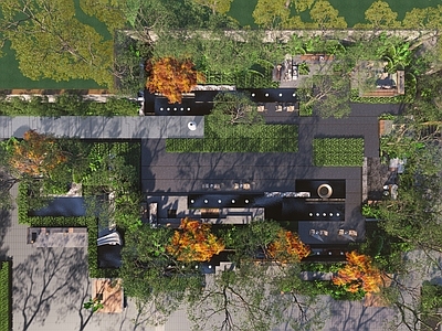 现代口袋公园 现代公园景观 现代庭院景观