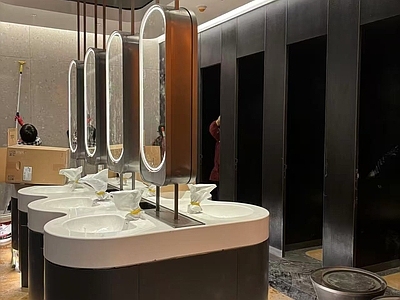 现代公共卫生间 商场卫生间 高端卫生间 施工图