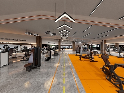 现代游泳馆 健身房 健身房前台 游泳馆