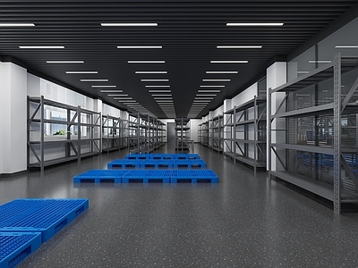 现代其他通用空间 货物仓库 货架