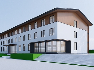 现代新中式餐饮建筑 现代乡村简约酒店 现代中式度假酒店 中式简约乡村酒店 中式沿街商业