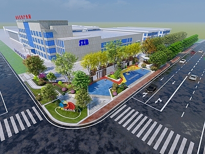 现代简约口袋公园 街角口袋公园 现代 儿童游乐