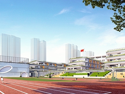 现代小学 学校操场