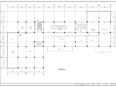 现代办公楼建筑 三层简约办公平面 方案平面图 办公楼 多层办公楼 施工图