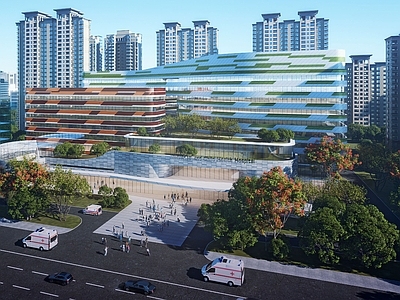 现代医院建筑 养老院 儿童医院 妇幼保健院 综合医院 社区医院