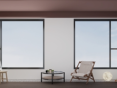 现代阳台 生活阳台 休闲阳台 绿植 休闲椅