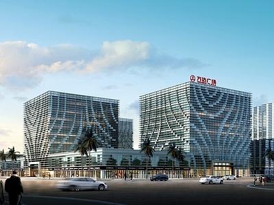 现代办公楼建筑 万达甲级写字楼 高层办公楼 建 施工图