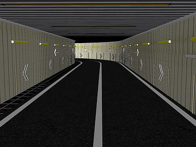 现代道路 停车场入口