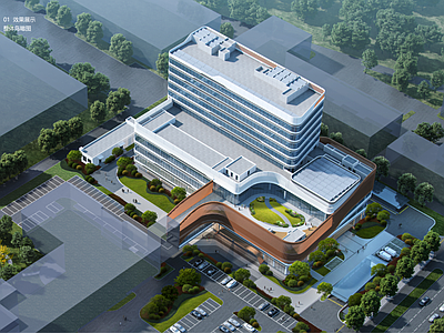 现代其他建筑 健康医疗综合体 颐养康养中心 地上10F地下2 总面积约5万方 施工图
