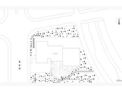现代简约学校建筑 宿舍楼 学生补给站 施工图
