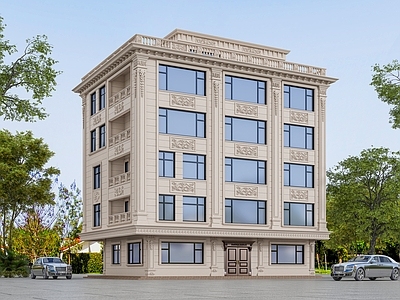 欧式别墅外观 欧式自建房 200平自建房 欧式别墅外观