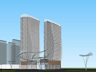 现代高层住宅 现代高层公寓 SOHO lof