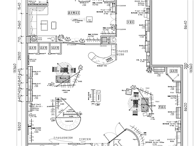 奶油新中式服装店 专卖店 女装 橱窗 平面图