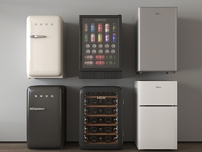 冰箱 小冰箱 小冰柜 迷你冰箱 复古冰箱 冷藏柜