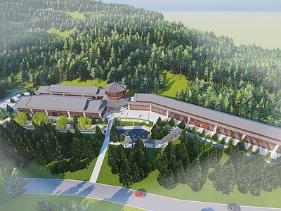 中式其他公共建筑 陵墓 陵园 中式