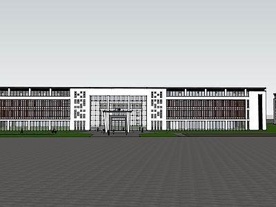 新中式中式医院建筑 新中式医院 浙江嘉兴医院 嘉善医院 医院办公