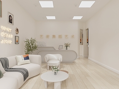 现代极简瑜伽室 现代舞蹈室 瑜伽室前台 舞蹈室前台 现代舞蹈室培训机