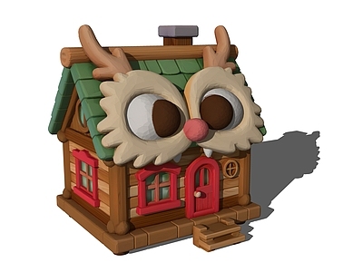 现代其他景观小建筑 木屋 卡通木屋
