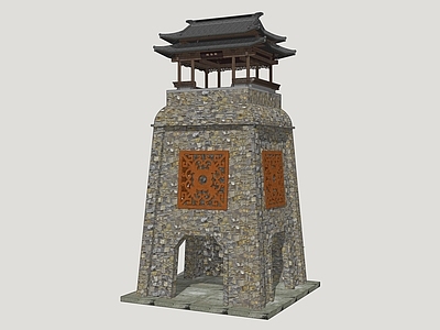 新中式塔楼 观景塔