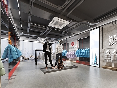 现代服装店 服装展厅