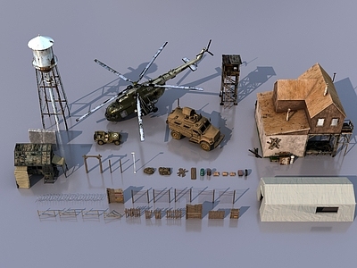 军事器材 营地建筑物品