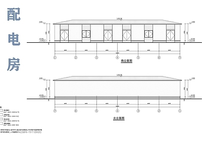 现代其他建筑 现代配电房 住宅配套用房 施工图