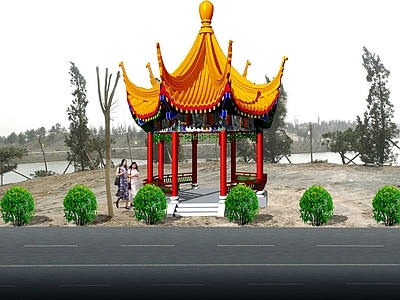 仿古建筑 仿古亭 单檐八角亭 一层八角亭 仿古八角凉亭 施工图