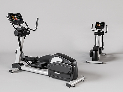 现代健身房 椭圆机 健身器械