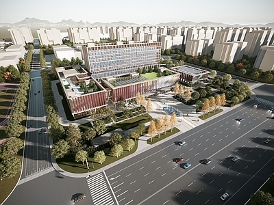 现代医院建筑 中医院 疗养院