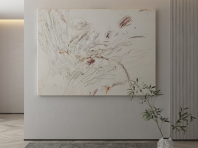 现代侘寂挂画 油画 画框 茶室挂画 客厅挂画 玄关挂画