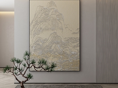 新中式中式挂画 油画 书房挂画 茶室挂画 客厅挂画 玄关挂画