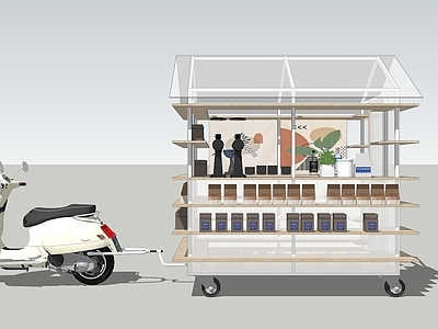其他商展器材 移动摊位 贩售车 电车拖挂 网红摊位 移动美食车